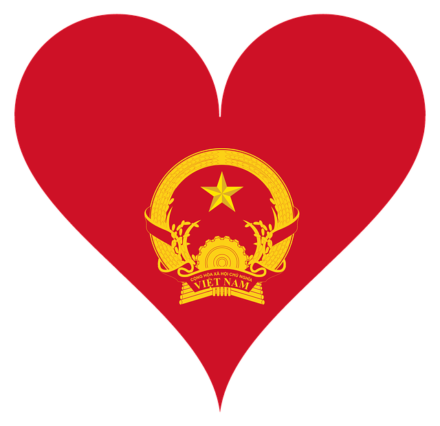 Hart, Dol Zijn Op, Vietnam, Vlag, Ster