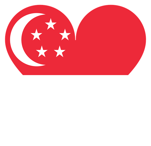 Free heart love singapore illustration