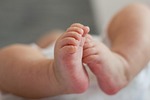 baby feet, baby, rest