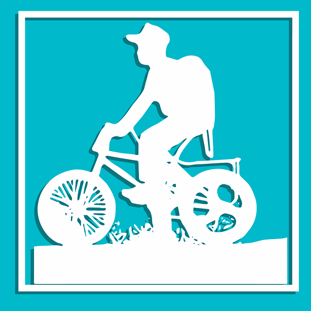 Free cycling bicycle occupation illustration