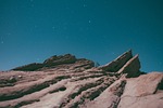 sky, night, hill