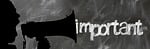 exclamation point, important, significantly