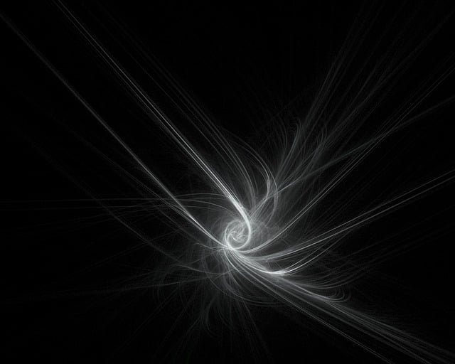Free fractal black white illustration