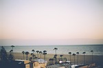 santa monica, beach, sand