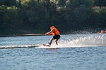 wakeboarding, skiing, lake