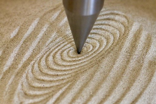 Spiralformet, Pendul, Sand, Metal Spids