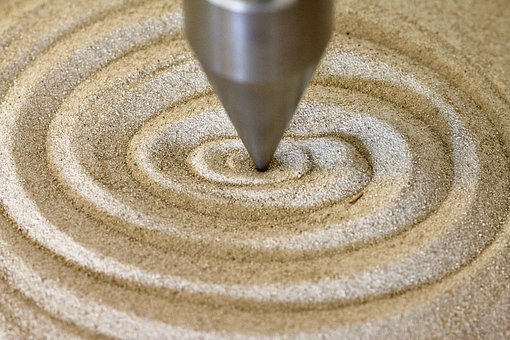 Spiralformet, Pendul, Sand, Metal Spids