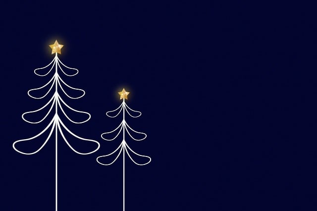 Free christmas tree christmas card holiday illustration