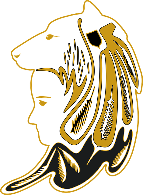 Free wolf shaman wolf head vector