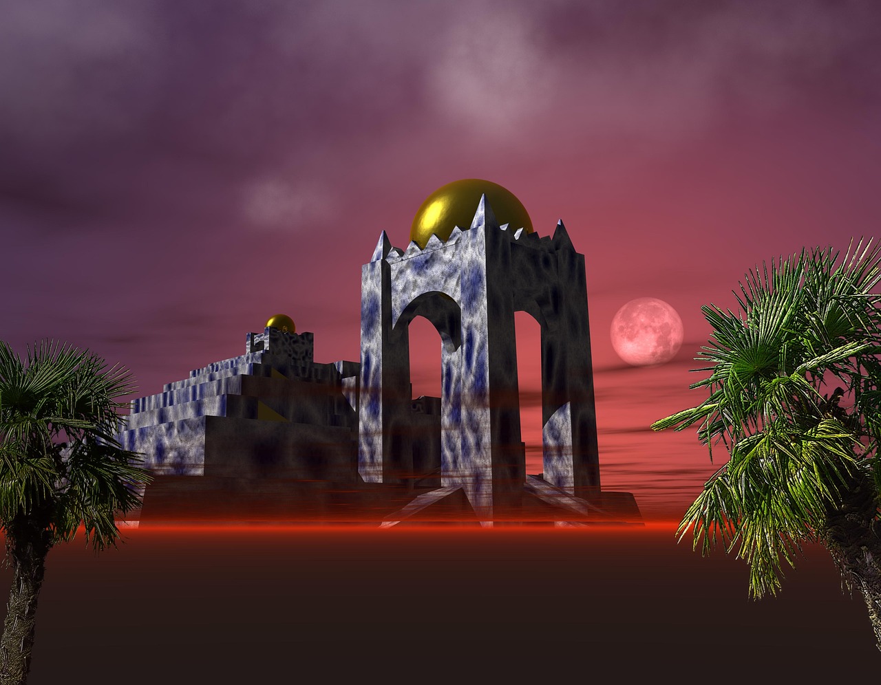 Temple - free online jigsaw puzzle photo