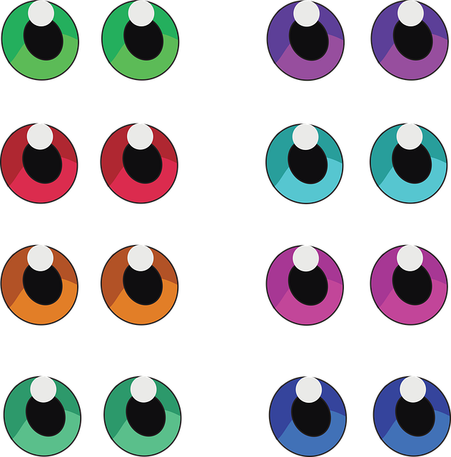 Free eye lenses vision vector