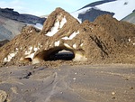 mountain plateau, summer, snow