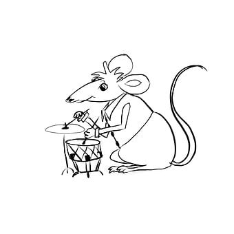 Free Mouse Drums illustration and picture