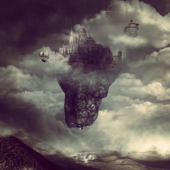 Paisaje, Fantasía, De La Ciudad