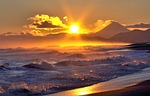 ocean, volcano, surf