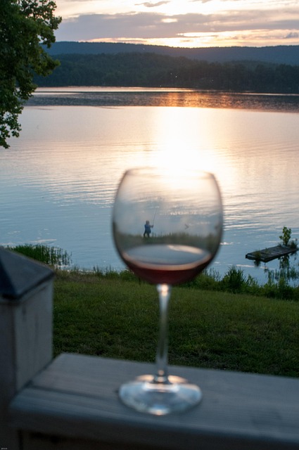 Free Wine Glass Sunset photo and picture