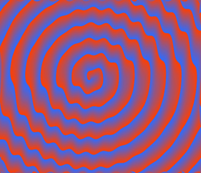 Free spiral red blue illustration