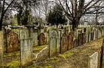 cemetery, tombstones, graves