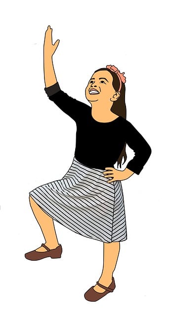 Free worshiper girl evangelical illustration