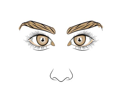 Ojos, Mira, Sentir, Rostro, Mujer, Joven