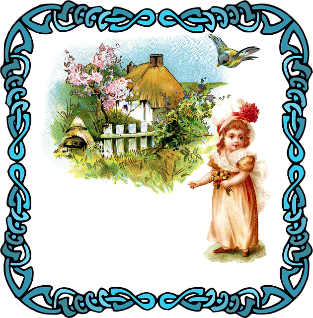 Free frame landscape nature illustration