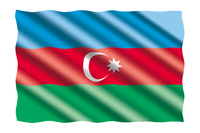 Free flag banner azerbaijan illustration