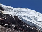 the glacier, chimborazo, andy