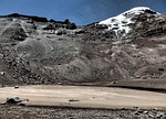 the glacier, chimborazo, andy