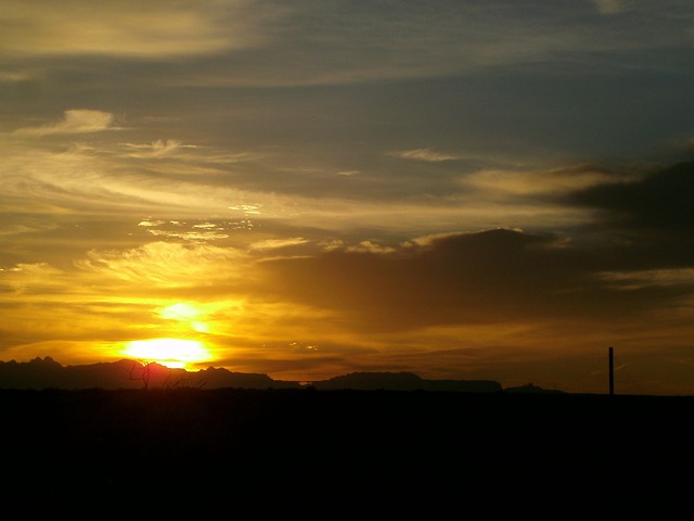 Free Sunrise Yellow Sky photo and picture