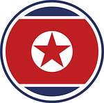 north korean flag, symbol, circle