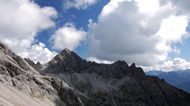 Berge, Gipfel, Alpen, Panorama, Gebirge
