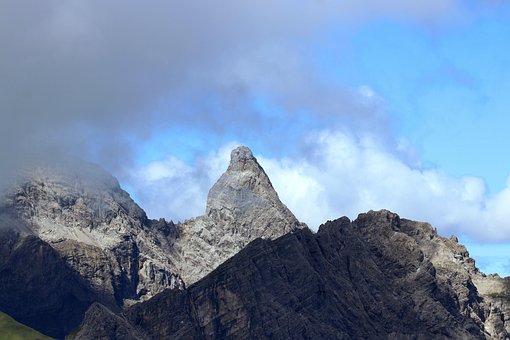 Berge, Gipfel, Alpen, Panorama, Gebirge