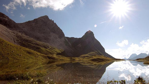 Berge, Gipfel, Alpen, Panorama, Gebirge
