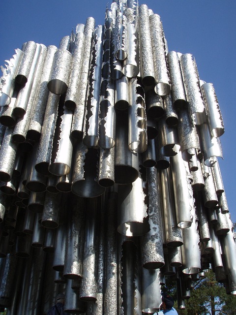 Metal, Tubos, Monumento, Brillante