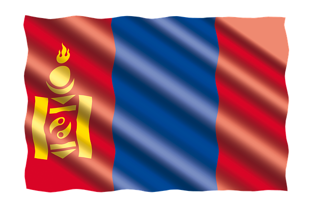 Free flag mongolia banner illustration