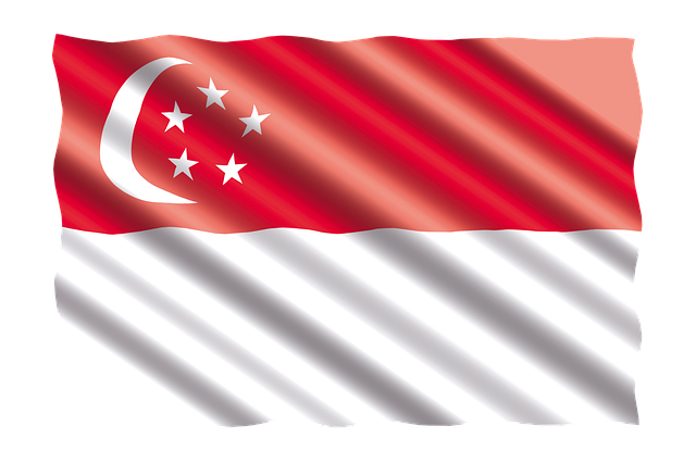 Free flag singapore banner illustration