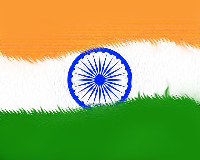 L'Inde Drapeau Twirl, Drapeau Indien