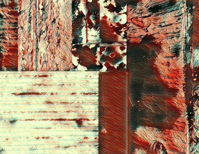 Free abstract tabloid patchwork illustration