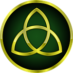 triquetra, gold, trinity