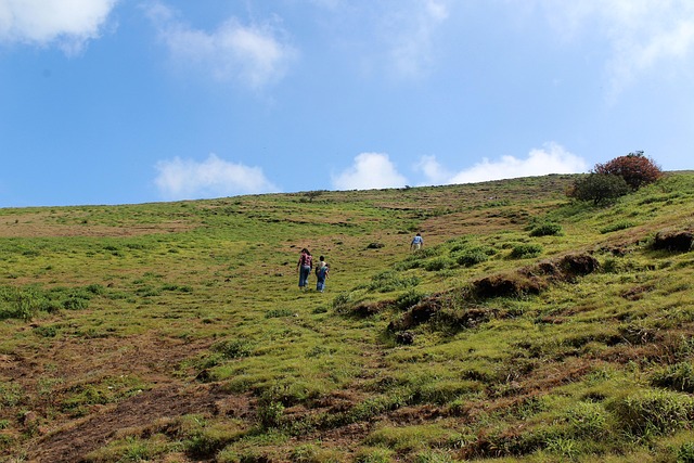 Free Climbing Hill Blue photo and picture