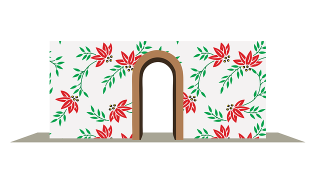 Free wall gate door vector