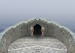 sea, castle, underworld