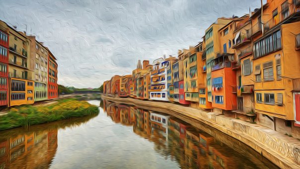 Free Girona Painting photo and picture