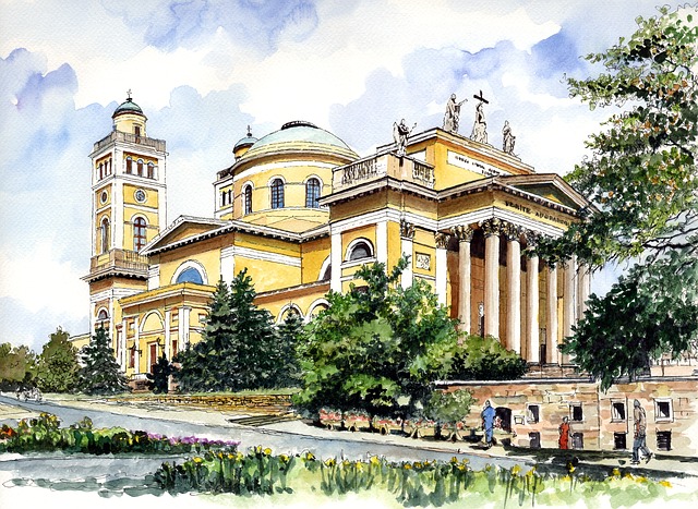 Free architecture hungary eger illustration