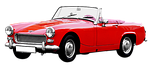 sports car, convertible, oldtimer