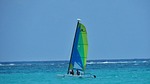 sailboat, ocean, reef