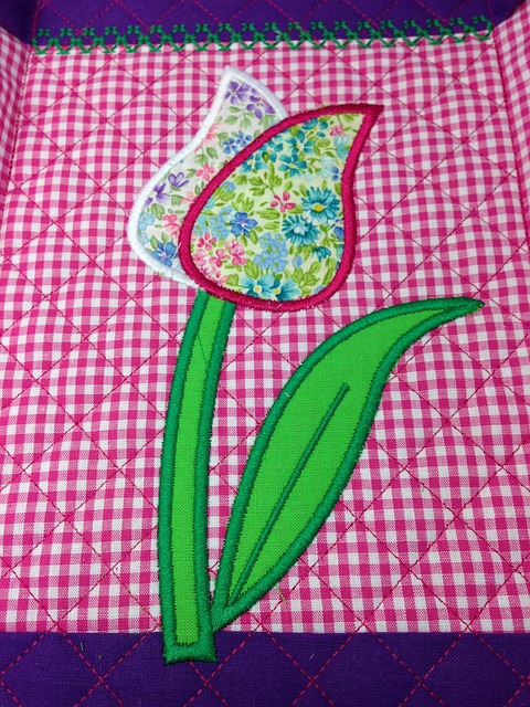Sticken, Quilt, Nähen, Handarbeit, Tulpe