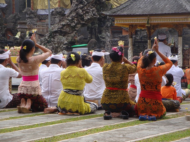 Traditional Balinese temple gate