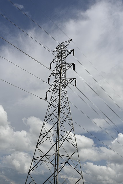 Free Line Electrical Tower photo and picture