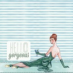 retro woman, girl, pin-up